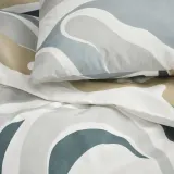 IKEA MYGGLASVINGE (ИКЕА МЙГГЛАСВИНГЕ) — Пододеяльник и 2 наволочки, разноцветные, 200x200/50x60 см — фото 3