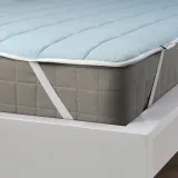 IKEA KEJSAROLVON (ИКЕА КЕЙСАРОЛВОН) — Наматрасник, бежево-голубой, 180x200 см — фото 4