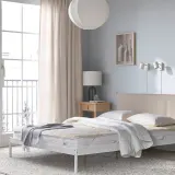 IKEA KEJSAROLVON (ИКЕА КЕЙСАРОЛВОН) — Наматрасник, бежево-голубой, 90x200 см — фото 5