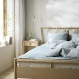 IKEA KEJSAROLVON (ИКЕА КЕЙСАРОЛВОН) — Наматрасник, бежево-голубой, 160x200 см — фото 2