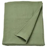 IKEA INDIRA (ИКЕА ИНДИРА) — Покрывало, серо-зеленое, 230x250 см — фото 1