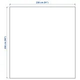 IKEA INDIRA (ИКЕА ИНДИРА) — Покрывало, натуральный/отбеленный хлопок, 230x250 см — фото 4