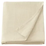 IKEA INDIRA (ИКЕА ИНДИРА) — Покрывало, натуральный/отбеленный хлопок, 150x250 см — фото 1