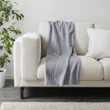 IKEA VITMOSSA (ИКЕА ВИТМОССА) — Одеяло, серое, 120x160 см — фото 2