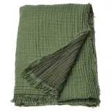 IKEA VALLKRASSING (ИКЕА ВАЛЛКРАССИНГ) — Одеяло, серо-зеленое, 150x200 см — фото 1