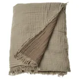IKEA VALLKRASSING (ИКЕА ВАЛЛКРАССИНГ) — Одеяло, светло-серо-коричневое, 150x200 см — фото 1