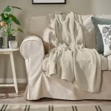IKEA HUMLEMOTT (ИКЕА ХУМЛЕМОТТ) — Одеяло, кремовое, 130x170 см — фото 3
