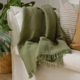IKEA DYTÅG (ИКЕА ДУТОГ) — Одеяло, серо-зеленое, 130x170 см — фото 6