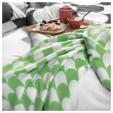 IKEA BRUKSVARA (ИКЕА БРУКСВАРА) — Одеяло, зеленое/белое, 120x160 см — фото 2