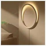 IKEA VARMBLIXT (ИКЕА ВАРМБЛИКСТ) — Светодиодный настенный светильник, белый металл/колесо — фото 2