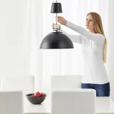 IKEA SKURUP (ИКЕА СКУРУП) — Подвесной светильник, черный, 38 см — фото 8