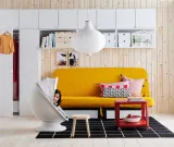 IKEA RISBYN (ИКЕА РИСБЙН) — Абажур для подвесного светильника, луковицеобразный/белый, 57 см — фото 6