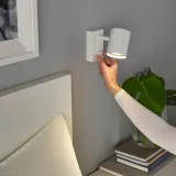 IKEA NYMÅNE (ИКЕА НУМОНЕ) — Настенная лампа/лампа для чтения, стационарная, белая — фото 3
