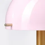 IKEA NÖDMAST (ИКЕА НОДМАСТ) — Светодиодная лампа на батарейках, светло-розовый/темно-серо-зеленый, 26 см — фото 4