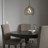 IKEA JAKOBSBYN (ИКЕА ЙАКОБСБЙН) — Абажур для подвесной лампы, затемненный, 30 см — фото 4