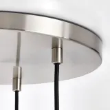 IKEA HÖGVIND (ИКЕА ХОГВИНД) — Подвесной светильник/3 лампы, серое никелированное стекло, 41 см — фото 8