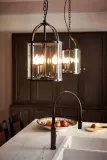 IKEA GALJON (ИКЕА ГАЛЙОН) — Подвесной светильник, черный/прозрачное стекло, 25 см — фото 5