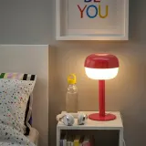 IKEA BLÅSVERK (ИКЕА БЛОСВЕРК) — Настольная лампа, красный, 36 см — фото 3