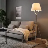 IKEA BLÄNKFYR (ИКЕА БЛЭНКФУР) — Напольный светильник, никелированный — фото 2