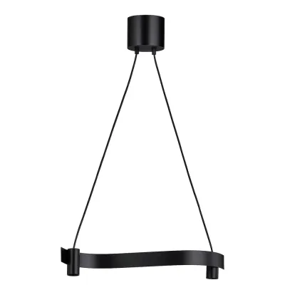 IKEA ACKJA (ИКЕА АСКЙА) — Подвесной светильник, волна/черный, 60 см