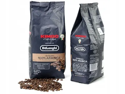 Кофе в зернах De'Longhi Kimbo Espresso 100% Arabica 1 кг