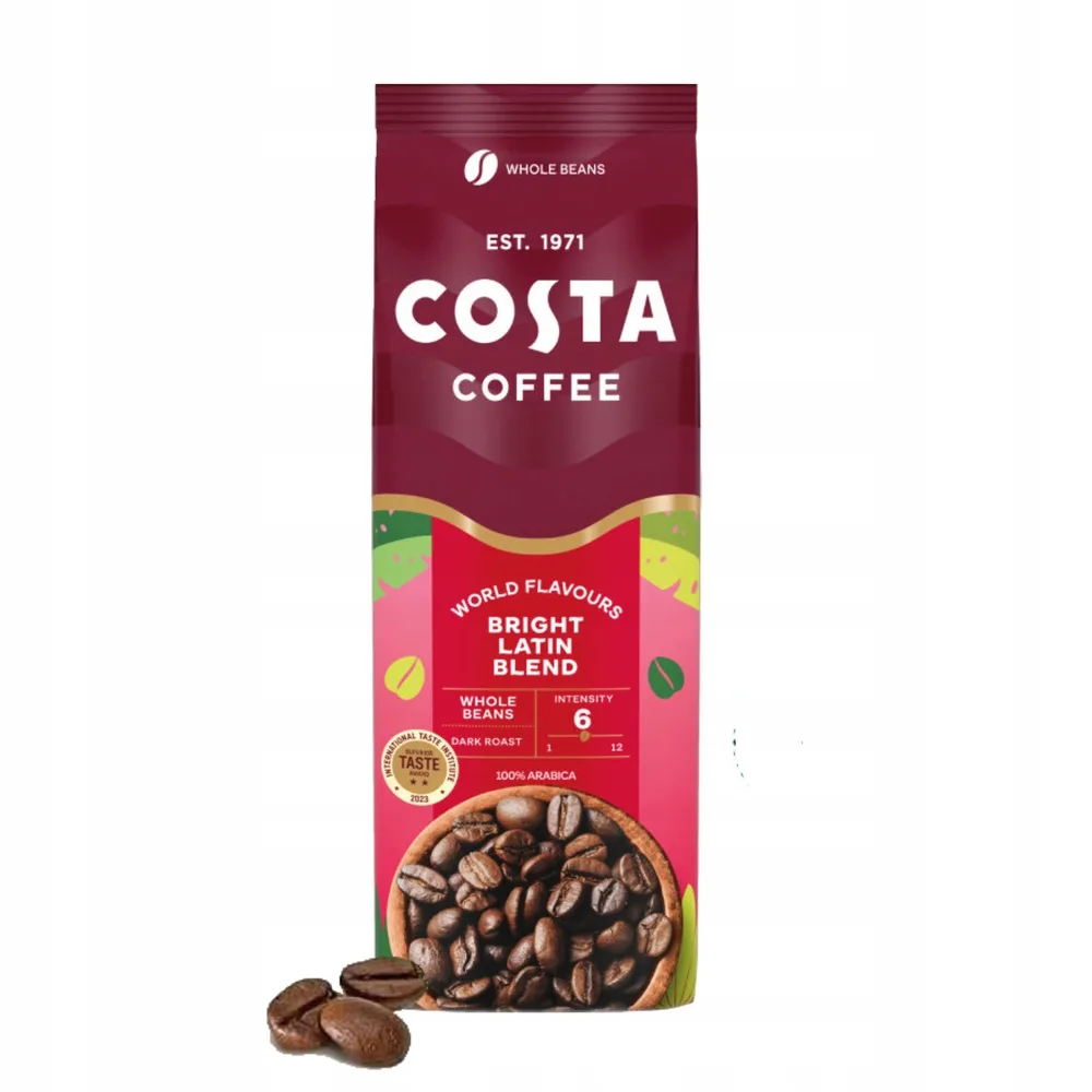 Кофе в зернах Costa Coffee Bright Blend Medium Roast 1 кг