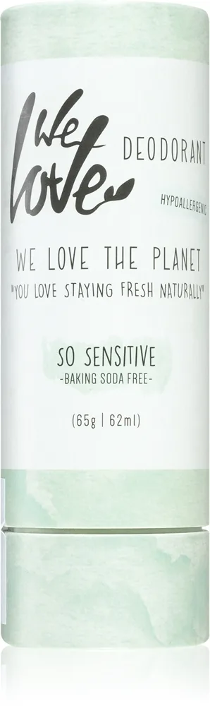 We Love The Planet You Love Staying Fresh Naturally So Sensitive - Натуральный дезодорант-стик, 65 g
