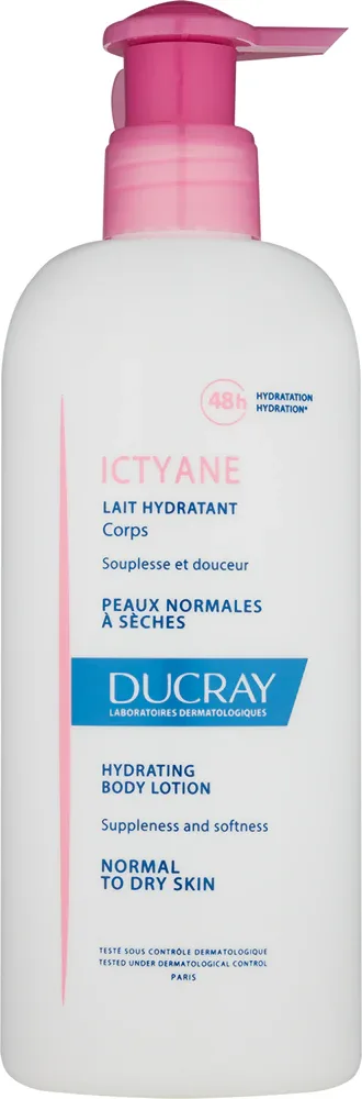 Ducray Ictyane - Увлажняющее молочко для тела для нормальной и сухой кожи, 400 ml