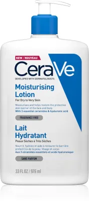 CeraVe Moisturizers Lotion - Увлажняющее молочко для лица и тела для сухой и очень сухой кожи, 1000 мл