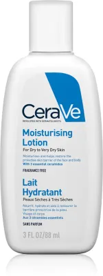 CeraVe Moisturizers Lotion - Увлажняющее молочко для лица и тела для сухой и очень сухой кожи, 88 мл
