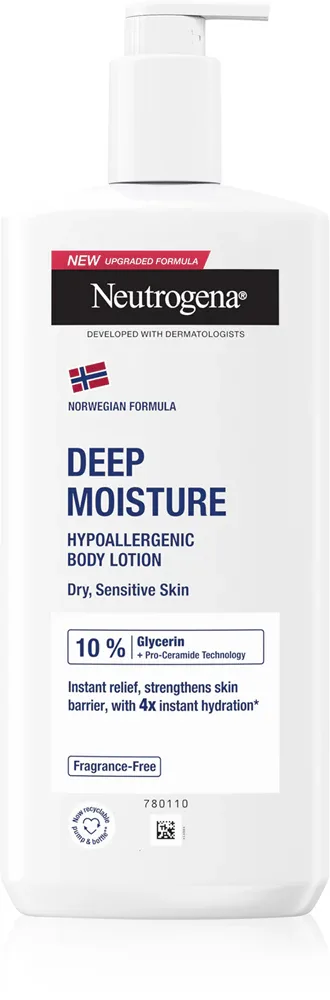 Neutrogena Norwegian Formula - Глубоко увлажняющее молочко для тела для чувствительной кожи, 400 ml