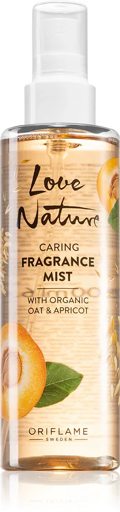 Oriflame Love Nature Organic Oat & Apricot - освежающий спрей для тела, 200 ml