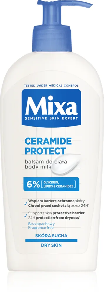 Mixa Ceramide Protect - Молочко для тела для сухой и очень сухой кожи, 400 ml