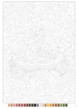 Раскраска по номерам Hachette Coloriages mystères Disney - Spécial film: Anastasia (Анастасия), 112 стр. — фото 3