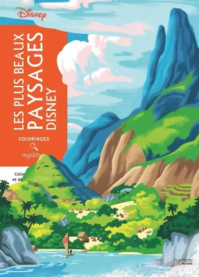 Раскраска по номерам Hachette Coloriages mystères Disney - Les plus beaux paysages Disney (Самые красивые пейзажи Disney), 112 стр. (предзаказ, отправка с 9 октября)