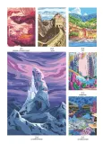 Раскраска по номерам Hachette Coloriages mystères Disney - Les plus beaux paysages Disney (Самые красивые пейзажи Disney), 112 стр. (предзаказ, отправка с 9 октября) — фото 4