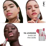 Yves Saint Laurent Loveshine Lipstick - Увлажняющая блестящая помада, оттенок 209 Pink Desire — фото 4