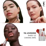 Yves Saint Laurent Loveshine Lipstick - Увлажняющая блестящая помада, оттенок 122 Caramel Swirl — фото 4