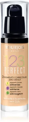 Bourjois 123 Perfect - Тональный флюид для идеального вида, 30 мл, оттенок 54 Beige SPF 10