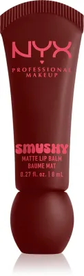 NYX Professional Makeup Smushy Matte Lip Balm - Бальзам для губ с матовым покрытием, 8 мл, оттенок Smudge Fudge