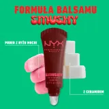 NYX Professional Makeup Smushy Matte Lip Balm - Бальзам для губ с матовым покрытием, 8 мл, оттенок Smudge Fudge — фото 4