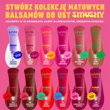 NYX Professional Makeup Smushy Matte Lip Balm - Бальзам для губ с матовым покрытием, 8 мл, оттенок Squeeze N' Sizzle — фото 8