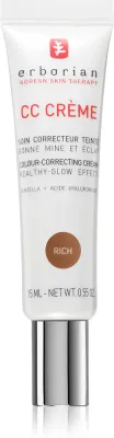 Erborian CC Creme Centella Asiatica - Крем для лица, выравнивающий тон и осветляющий кожу SPF 25, маленькое упаковочное, 15 мл, оттенок Rich