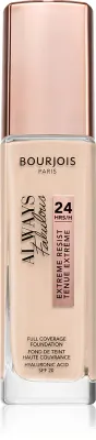 Bourjois Always Fabulous - Тональная основа с защитным фактором SPF 20, 30 мл, оттенок 100 Rose Ivory