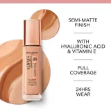 Bourjois Always Fabulous - Тональная основа с защитным фактором SPF 20, 30 мл, оттенок 210 Vanille — фото 8