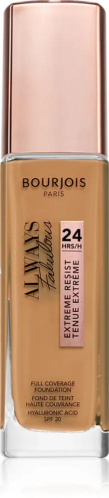 Bourjois Always Fabulous - Тональная основа с защитным фактором SPF 20, 30 мл, оттенок 520 Caramel