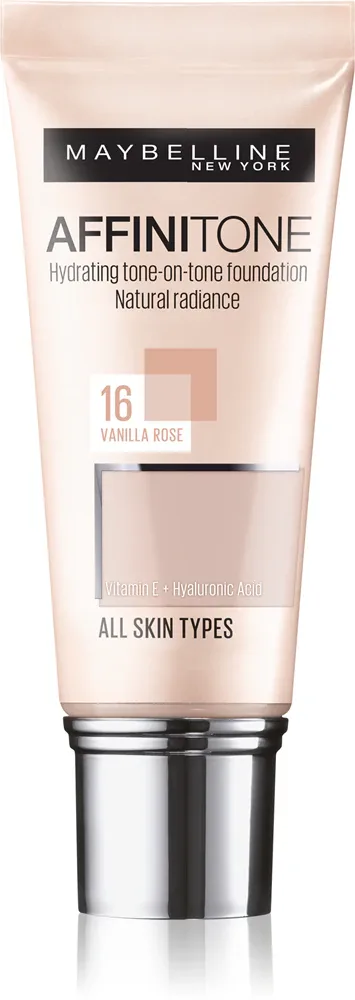 MAYBELLINE NEW YORK Affinitone - Подклад навилжающий, 30 мл, оттенок 16 Vanilla Rose