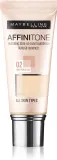 MAYBELLINE NEW YORK Affinitone - Подклад навилжающий, 30 мл, оттенок 02 Light Porcelain — фото 1