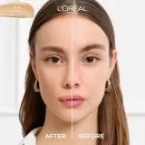 L’Oreal Paris True Match Nude Plumping Tinted Serum - Сыворотка для выравнивания тона кожи, 30 мл, оттенок 2-3 Light — фото 5