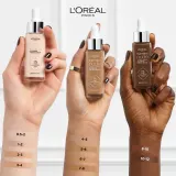 L’Oreal Paris True Match Nude Plumping Tinted Serum - Сыворотка для выравнивания тона кожи, 30 мл, оттенок 3-4 Light Medium — фото 8